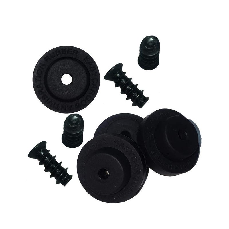 Easycargo Fan Anti Vibration Pads, Fan Damper for Noise Reduction, Silicone Damper for Low Noise Fan 80mm, 92mm, 120mm, 140mm (Black 16-Pack) - Image 1